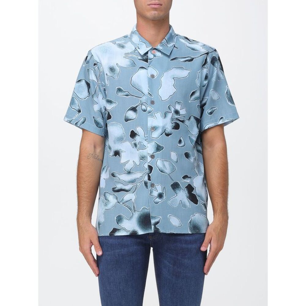 Ps Paul Smith Shirt Men Gnawed Blue
